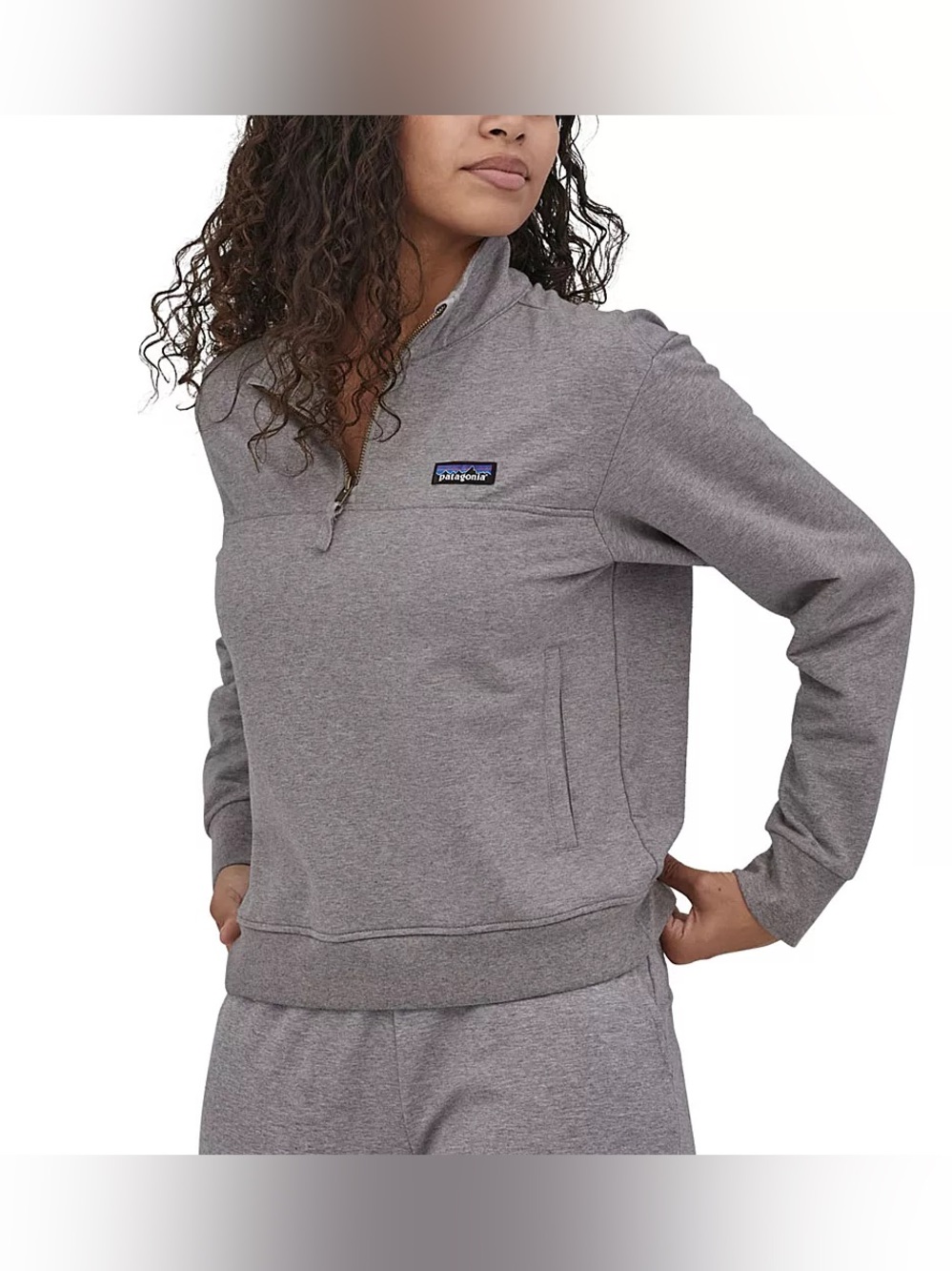 Patagonia Ahnya 1/4 Zip Fleece Pullover Sweater Women’s Medium Organic Cotton